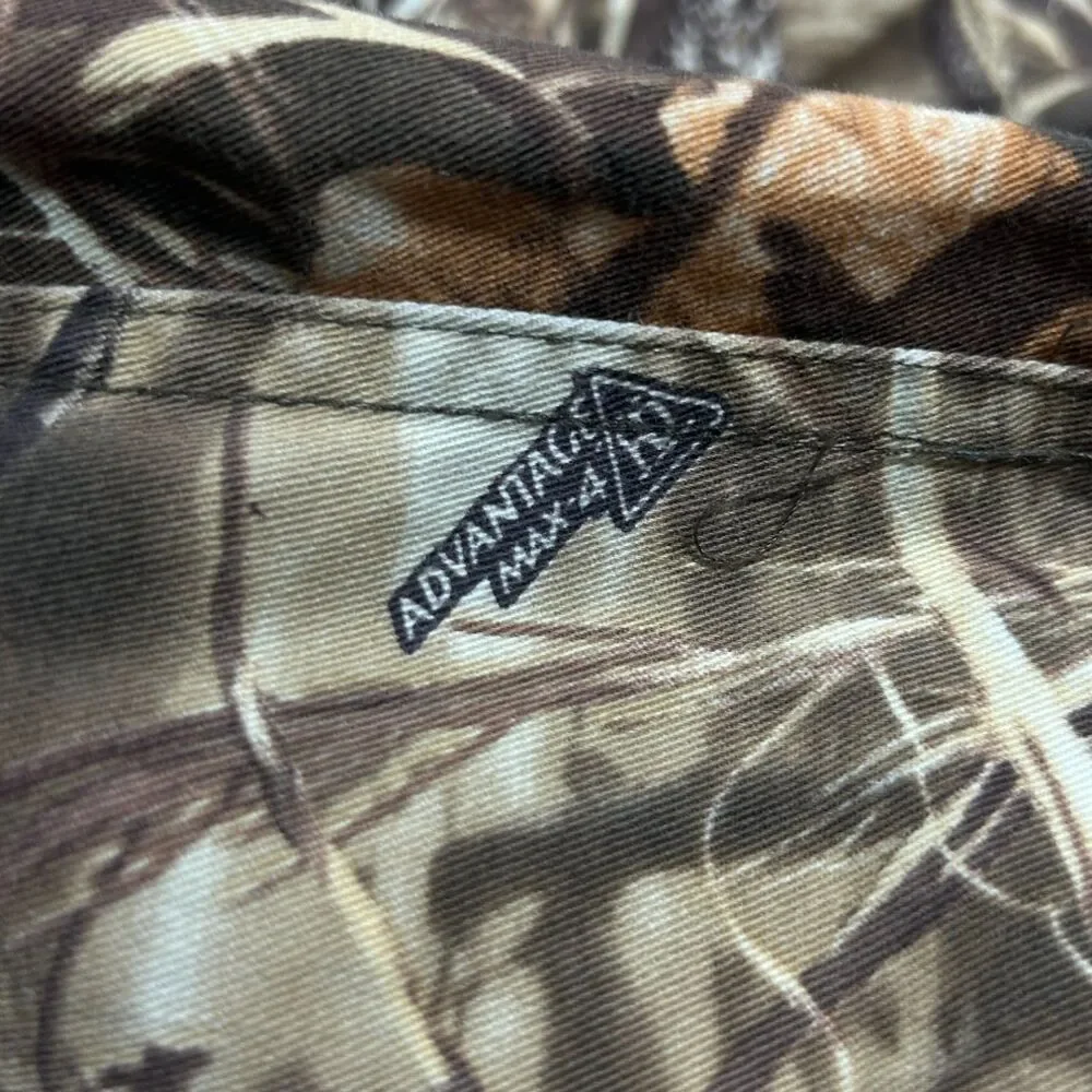 Game Winner Hunting Pants Mens 3XL Brown Black Tapered Leg Cotton Cargo Pockets